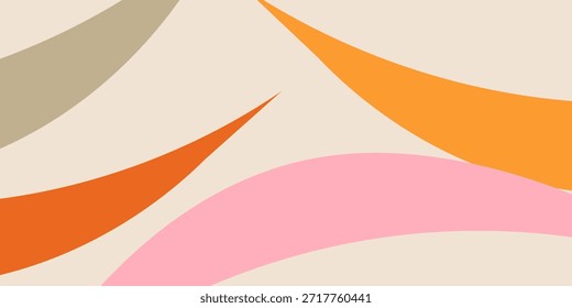 Creative concept of summer bright cover, card or poster in minimal style for corporate identity, branding, social media ads, promo. Modern design template in trendy illustration