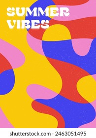 Creative concept of summer bright and juicy cards set. Modern abstract art design with liquid shapes with overlay effect. Templates for celebration, ads, branding, banner, cover, label, poster, sales