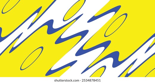 Creative concept of summer bright and juicy cards set. Modern abstract art design with yellow and blue overlay effect. Templates 