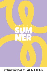 Creative concept of summer bright and juicy cards set. Modern abstract art design with wavy shapes and lines. Templates for celebration, ads, branding, banner, cover, label, poster, sales 