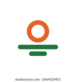 Creative concept sun farm logo design. Premium Vector