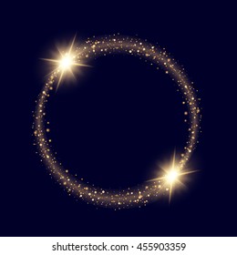 Creative concept vector glow light effect stars bursts with sparkles isolated on dark background. For illustration template art design, banner for Christmas celebrate, magic flash energy ray.