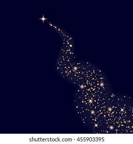 Creative concept vector glow light effect stars bursts with sparkles isolated on dark background. For illustration template art design, banner for Christmas celebrate, magic flash energy ray.