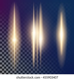Creative concept vector glow light effect stars bursts with sparkles isolated on dark background. For illustration template art design, banner for Christmas celebrate, magic flash energy ray.