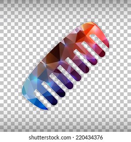 Creative concept vector icon of hair brush for Web and Mobile Applications isolated on background. Vector illustration creative template design, Business software and social media.