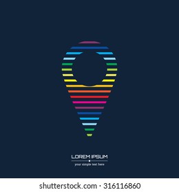 Creative concept vector icon of pointer for Web and Mobile Applications isolated on white background. Vector illustration creative template design, Business software and social media.