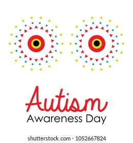Creative concept vector illustration for World Autism awareness day. Can be used for banners, backgrounds, badge, icon, medical posters, brochures, print and health care awareness campaign for autism.