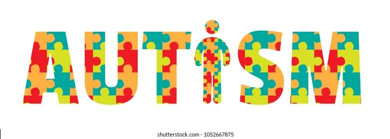 Creative concept vector illustration for World Autism awareness day. Can be used for banners, backgrounds, badge, icon, medical posters, brochures, print and health care awareness campaign for autism.