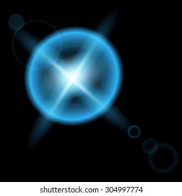 Creative concept Vector set of glow light effect stars bursts with sparkles isolated on black background. For illustration template art design, banner for Christmas celebrate, magic flash energy ray