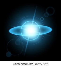 Creative concept Vector set of glow light effect stars bursts with sparkles isolated on black background. For illustration template art design, banner for Christmas celebrate, magic flash energy ray