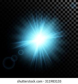 Creative Concept Vector Set Of Glow Light Effect Stars Bursts With Sparkles Isolated On Black Background. For Illustration Template Art Design, Banner For Christmas Celebrate, Magic Flash Energy Ray.