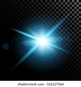Creative concept Vector set of glow light effect stars bursts with sparkles isolated on black background. For illustration template art design, banner for Christmas celebrate, magic flash energy ray.