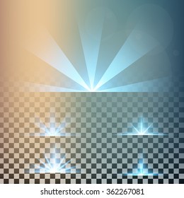 Creative concept Vector set of glow light effect stars bursts with sparkles isolated on black background. For illustration template art design, banner for Christmas celebrate, magic flash energy ray.