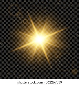 Creative concept Vector set of glow light effect stars bursts with sparkles isolated on black background. For illustration template art design, banner for Christmas celebrate, magic flash energy ray.