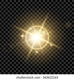 Creative concept Vector set of glow light effect stars bursts with sparkles isolated on black background. For illustration template art design, banner for Christmas celebrate, magic flash energy ray.