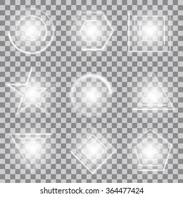 Creative concept Vector set of glow light effect stars bursts with sparkles isolated on black background. For illustration template art design, banner for Christmas celebrate, magic flash energy ray.
