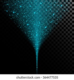 Creative concept Vector set of glow light effect stars bursts with sparkles isolated on black background. For illustration template art design, banner for celebration, magic flash energy ray.