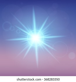 Creative concept Vector set of glow light effect stars bursts with sparkles isolated on black background. For illustration template art design, banner for Christmas celebrate, magic flash energy ray.