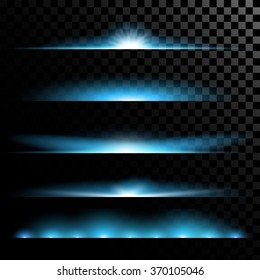 Creative concept Vector set of glow light effect stars bursts with sparkles isolated on black background. For illustration template art design, banner for Christmas celebrate, magic flash energy ray.