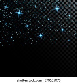 Creative concept Vector set of glow light effect stars bursts with sparkles isolated on black background. For illustration template art design, banner for Christmas celebrate, magic flash energy ray.