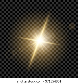 Creative concept Vector set of glow light effect stars bursts with sparkles isolated on black background. For illustration template art design, banner for Christmas celebrate, magic flash energy ray.