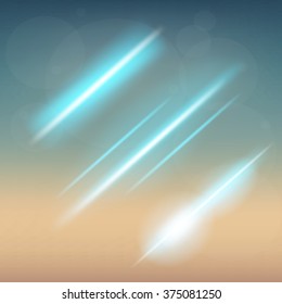 Creative concept Vector set of glow light effect stars bursts with sparkles isolated on black background. For illustration template art design, banner for Christmas celebrate, magic flash energy ray.