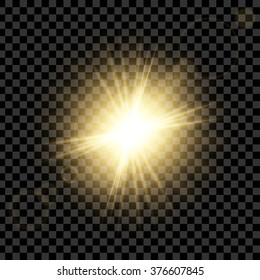 Creative concept Vector set of glow light effect stars bursts with sparkles isolated on black background. For illustration template art design, banner for Christmas celebrate, magic flash energy ray.
