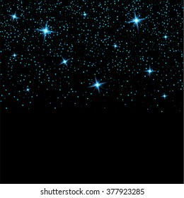 Creative concept Vector set of glow light effect stars bursts with sparkles isolated on black background. For illustration template art design, banner for Christmas celebrate, magic flash energy ray.