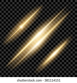Creative concept Vector set of glow light effect stars bursts with sparkles isolated on black background. For illustration template art design, banner for Christmas celebrate, magic flash energy ray.