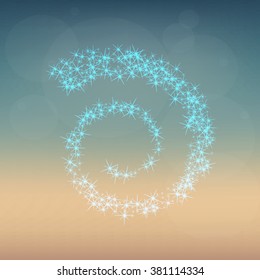 Creative concept Vector set of glow light effect stars bursts with sparkles isolated on black background. For illustration template art design, banner for Christmas celebrate, magic flash energy ray.
