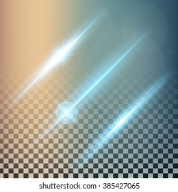 Creative concept Vector set of glow light effect stars bursts with sparkles isolated on black background. For illustration template art design, banner for Christmas celebrate, magic flash energy ray.