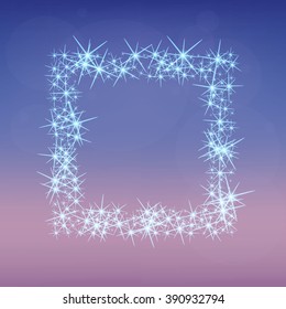 Creative concept Vector set of glow light effect stars bursts with sparkles isolated on black background. For illustration template art design, banner for Christmas celebrate, magic flash energy ray.