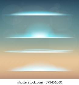 Creative concept Vector set of glow light effect stars bursts with sparkles isolated on black background. For illustration template art design, banner for Christmas celebrate, magic flash energy ray.