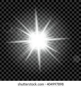 Creative concept Vector set of glow light effect stars bursts with sparkles isolated on black background. For illustration template art design, banner for Christmas celebrate, magic flash energy ray.