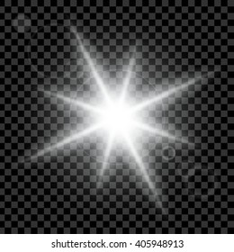 Creative concept Vector set of glow light effect stars bursts with sparkles isolated on black background. For illustration template art design, banner for Christmas celebrate, magic flash energy ray.
