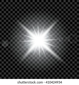 Creative concept Vector set of glow light effect stars bursts with sparkles isolated on black background. For illustration template art design, banner for Christmas celebrate, magic flash energy ray.
