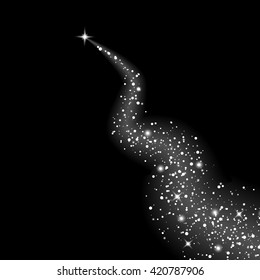 Creative concept Vector set of glow light effect stars bursts with sparkles isolated on black background. For illustration template art design, banner for Christmas celebrate, magic flash energy ray.