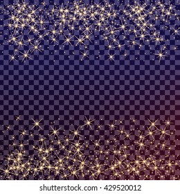 Creative concept Vector set of glow light effect stars bursts with sparkles isolated on black background. For illustration template art design, banner for Christmas celebrate, magic flash energy ray.
