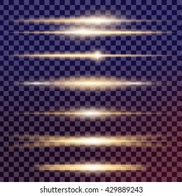 Creative concept Vector set of glow light effect stars bursts with sparkles isolated on black background. For illustration template art design, banner for Christmas celebrate, magic flash energy ray.