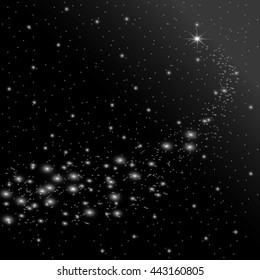 Creative concept Vector set of glow light effect stars bursts with sparkles. For illustration template art design, banner for Christmas celebrate, magic flash energy ray.