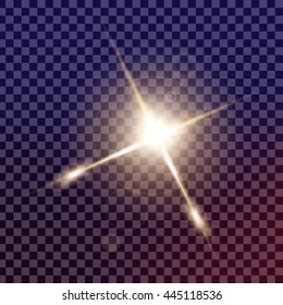 Creative concept Vector set of glow light effect stars bursts with sparkles isolated on black background. For illustration template art design, banner for Christmas celebrate, magic flash energy ray.