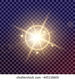 Creative concept Vector set of glow light effect stars bursts with sparkles isolated on black background. For illustration template art design, banner for Christmas celebrate, magic flash energy ray.