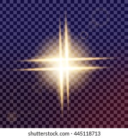 Creative concept Vector set of glow light effect stars bursts with sparkles isolated on black background. For illustration template art design, banner for Christmas celebrate, magic flash energy ray.