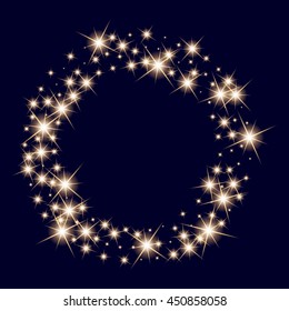 Creative concept Vector set of glow light effect stars bursts with sparkles isolated on black background. For illustration template art design, banner for Christmas celebrate, magic flash energy ray.