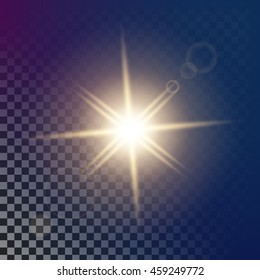 Creative concept Vector set of glow light effect stars bursts with sparkles isolated on black background. For illustration template art design, banner for Christmas celebrate, magic flash energy ray.