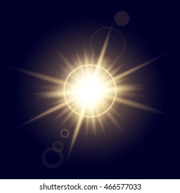 Creative concept Vector set of glow light effect stars bursts with sparkles isolated on black background. For illustration template art design, banner for Christmas celebrate, magic flash energy ray.