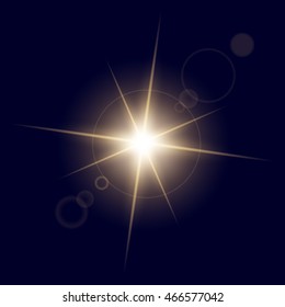 Creative concept Vector set of glow light effect stars bursts with sparkles isolated on black background. For illustration template art design, banner for Christmas celebrate, magic flash energy ray.