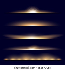 Creative concept Vector set of glow light effect stars bursts with sparkles isolated on black background. For illustration template art design, banner for Christmas celebrate, magic flash energy ray.