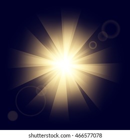 Creative concept Vector set of glow light effect stars bursts with sparkles isolated on black background. For illustration template art design, banner for Christmas celebrate, magic flash energy ray.