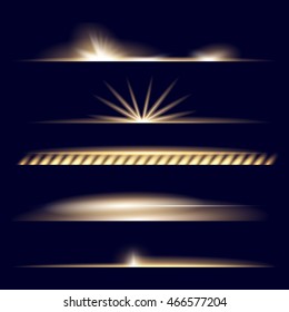 Creative concept Vector set of glow light effect stars bursts with sparkles isolated on black background. For illustration template art design, banner for Christmas celebrate, magic flash energy ray.